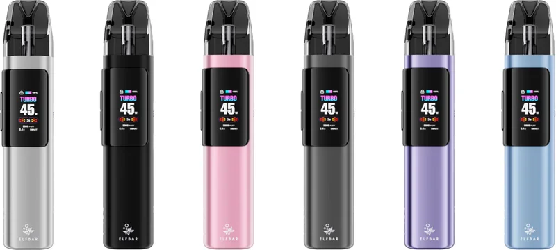 Набор ELFBAR ELFX PRO Refillable Dual Mesh 1200mAh Pod Kit Silver