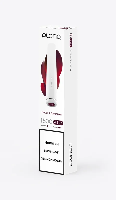 (ДО 1500 ЗАТЯЖЕК) PLONQ PLUS  ВКУС: АНАНАС"