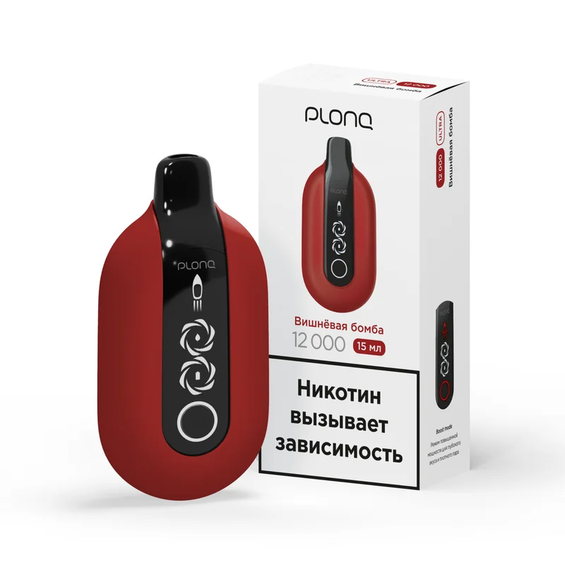 Plonq ULTRA (до 12000 затяжек) вкус ПРОХЛАДНАЯ МЯТА"