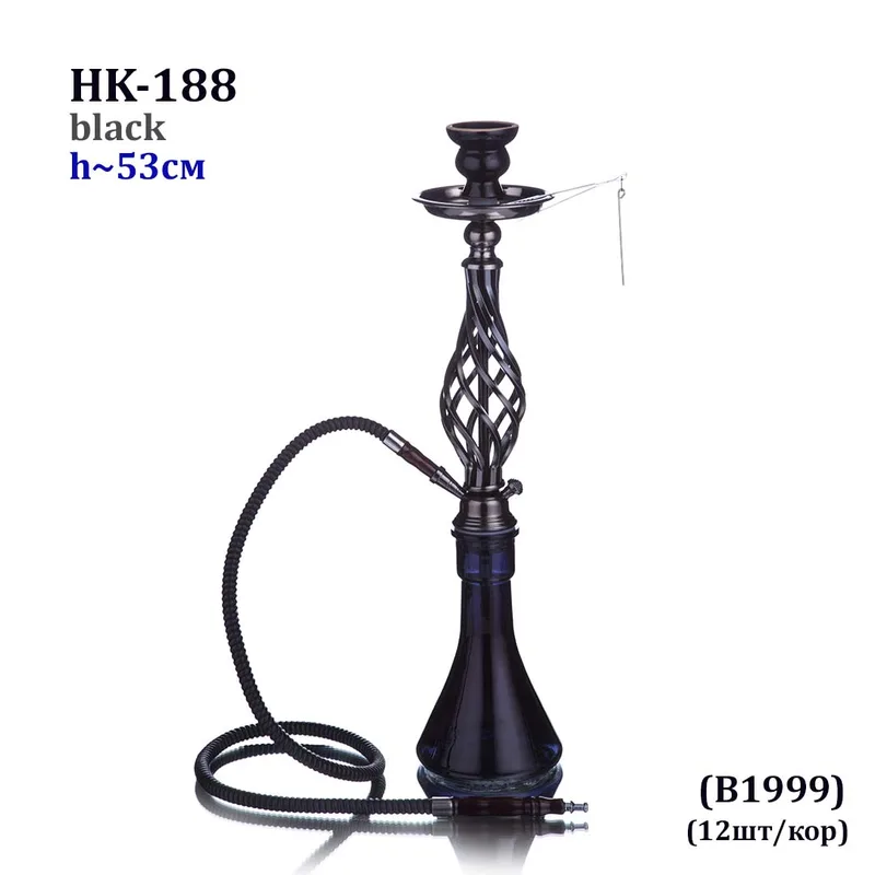 Кальян HK-188 black (12шт/кор) 53см (B1999)