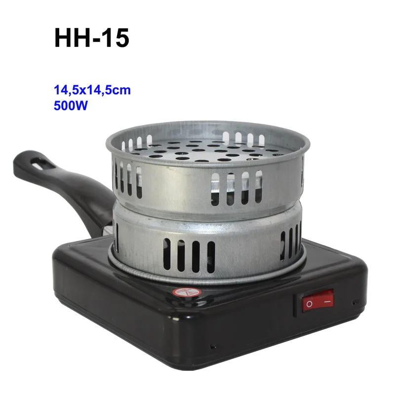 Плитка д/угля HH-15 500W (24шт/кор) sh-020