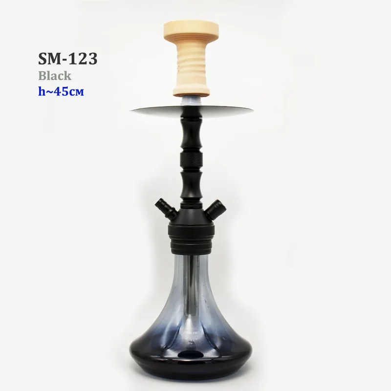 Кальян SM-123 45см (полный комплект) (Black чёрный)