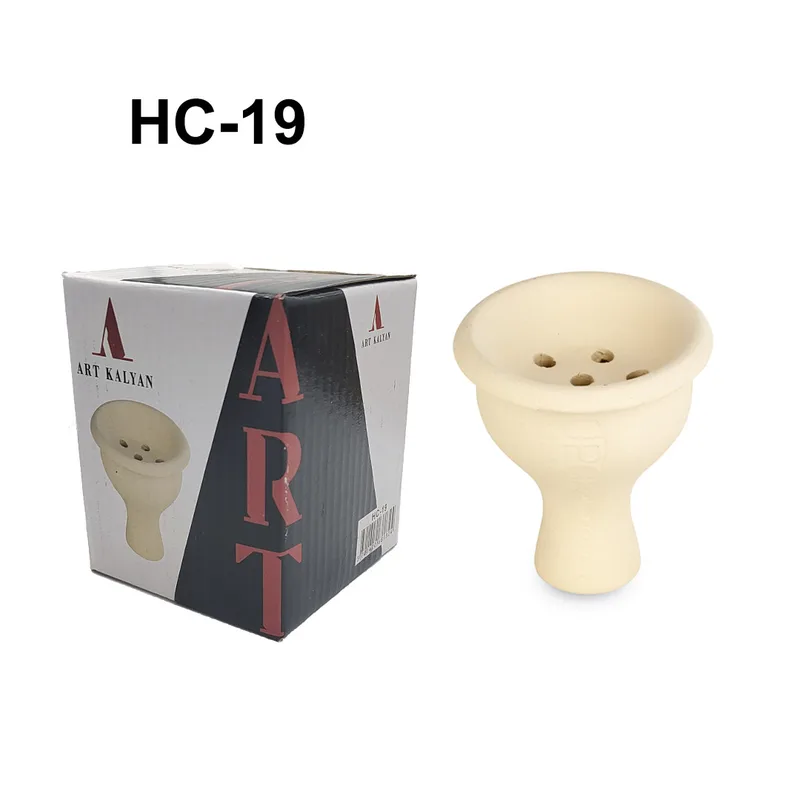 HC-19 Чашка керамич. д/кальяна UPG form (white) (60шт.в короб)