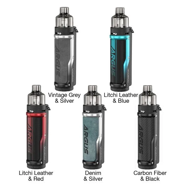 Набор VOOPOO ARGUS PRO 3000mAh 80W Pod Kit Litchi Leather&Blue