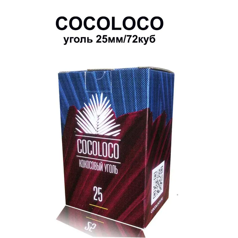 Уголь COCOLOCO 25mm 1kg (кор 20кг)