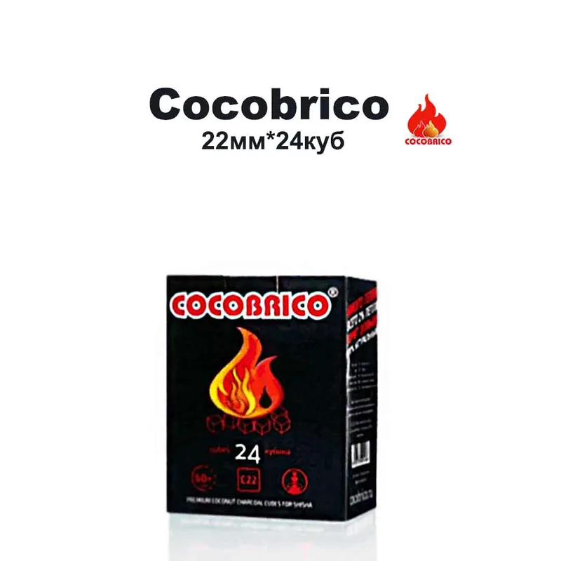 Уголь Cocobrico 22мм, 24куб (кор/72шт)