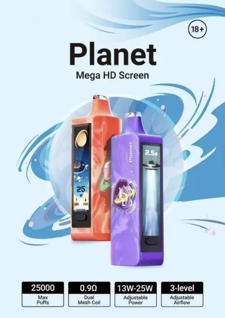 E L F B A R planet 25000 Blue Razz Ice