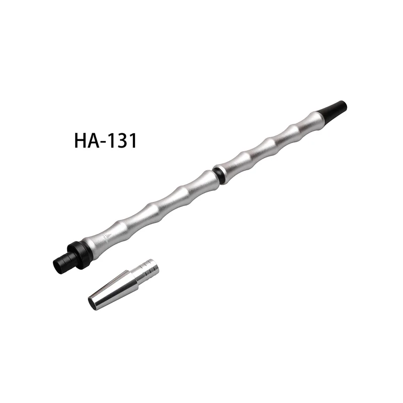 HA-131 Мундштук д/кальяна метал.(black/silver)