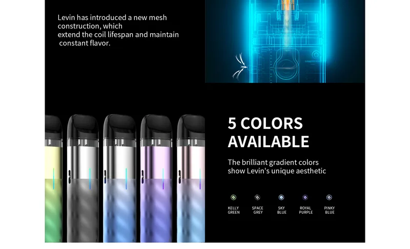 Набор Smoant Levin 1000mAh Pod Kit Space grey
