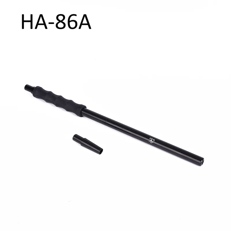 HA-86A Мундштук д/кальяна с резиновой ручкой (black) дл.40см