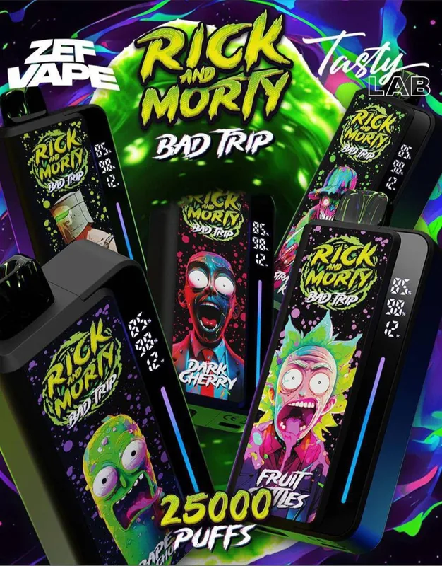 RICK AND MORTY BAD TRIP 25000 затяжек 30 ВКУСОВ