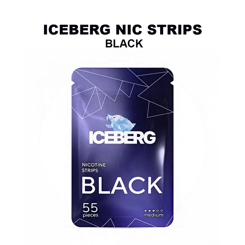 ICEBERG NICOTINE STRIPS (BLACK)