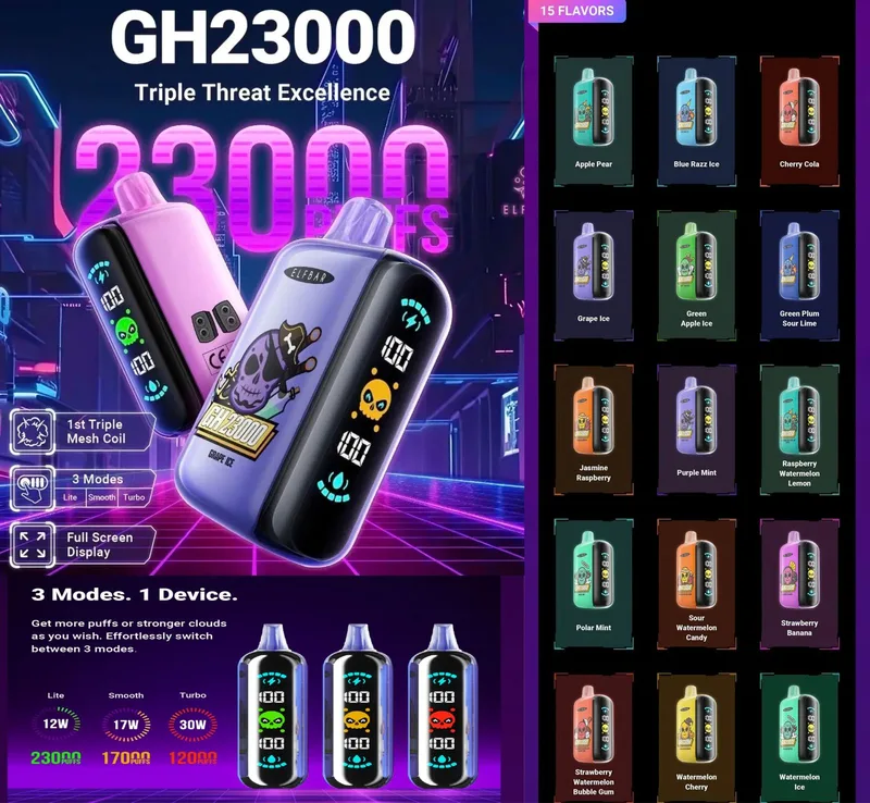 E L F B A R GH23000 (5%) Ананас Сливы Лайм Мята