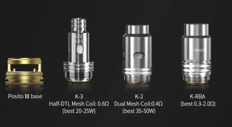 Испаритель Smoant Pasito 2/Knight 80 K3 Half-DTL Mesh 0.6ohm Coil (в упак. 3 шт.)