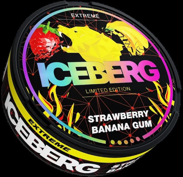 НИКПАКИ ICEBERG LIMITED EDITION 130 MG (Strawberry Banana Gum)